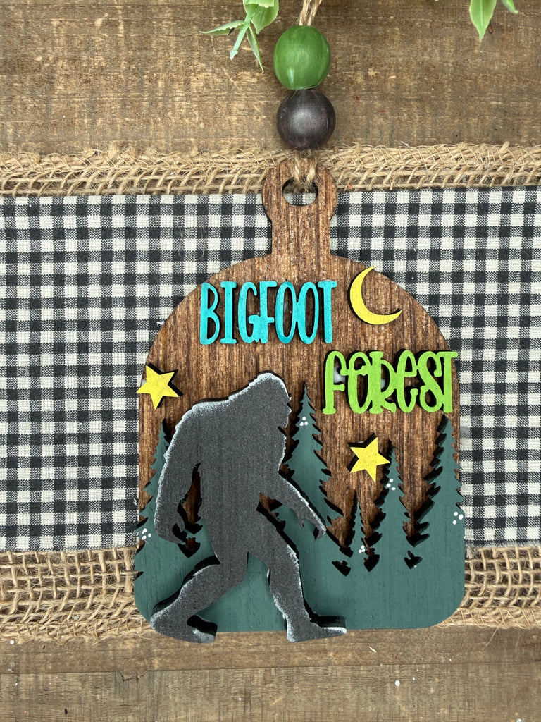 Bigfoot Forest Snarky Anytime Ornament