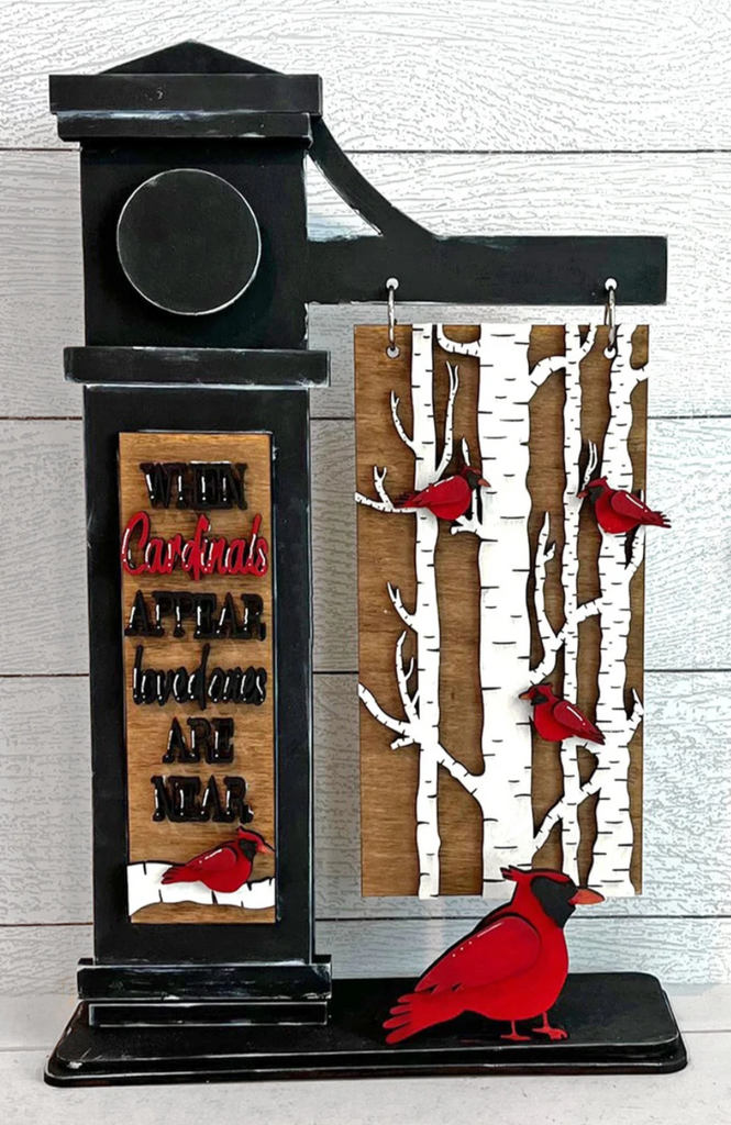 3D   Cardinal Remembrance DIY Wood Insert Kit for the Arm Stand: Insert Only