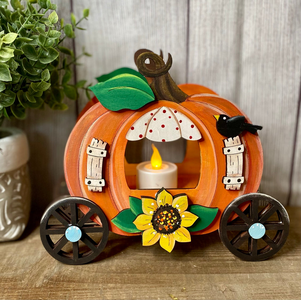Pumpkin Carriage Lumiere DIY Shelf Sitter – Clayopatra Arts