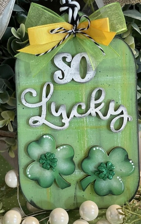 DIY Wood Lucky St. Pats Ornament