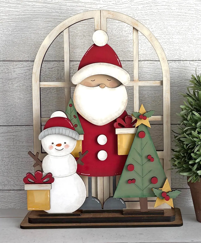 Santa Insert For Window Shelf Sitter  DIY Wood Insert Kit: Insert Only