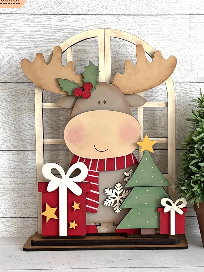 Moose Insert For Window Shelf Sitter  DIY Wood Insert Kit: Insert Only