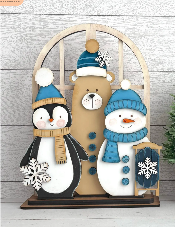 North Pole Insert For Window Shelf Sitter  DIY Wood Insert Kit: Insert Only