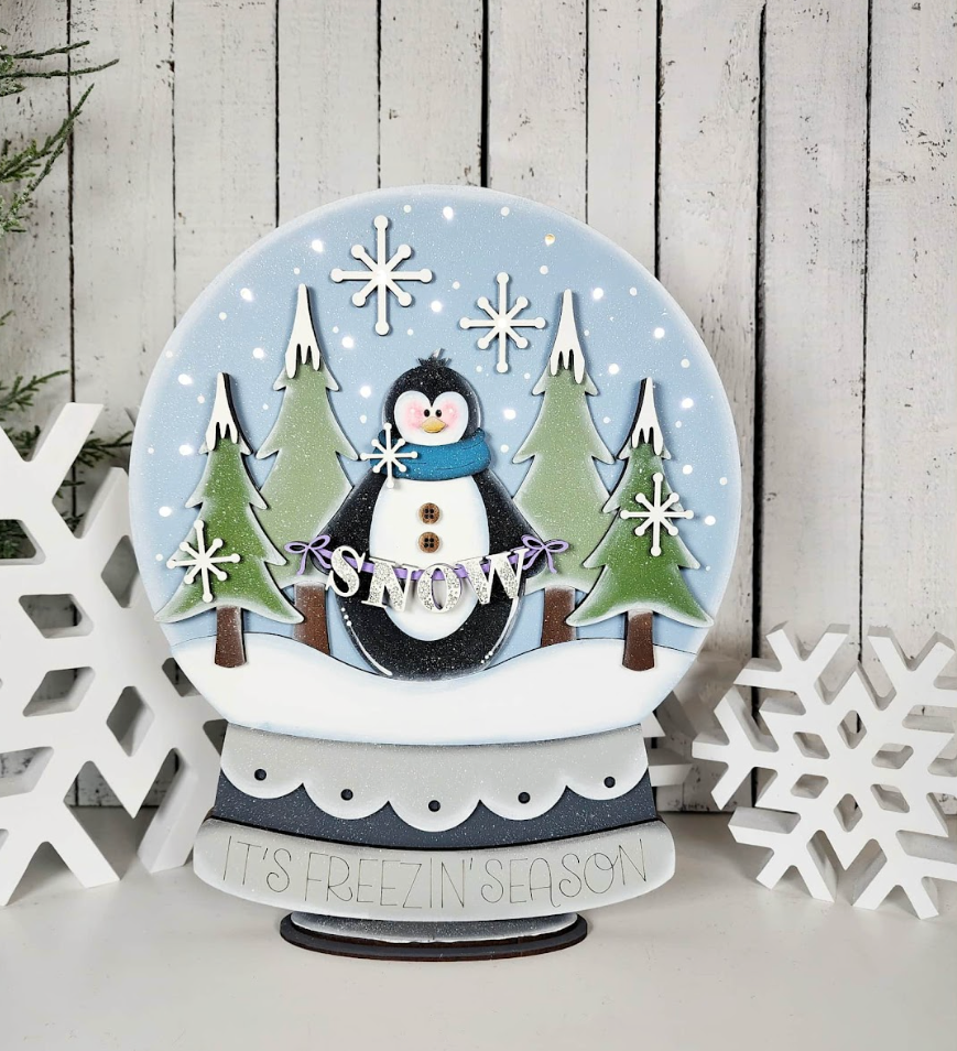 LIght Up Penguin Snowglobe Craft Kit