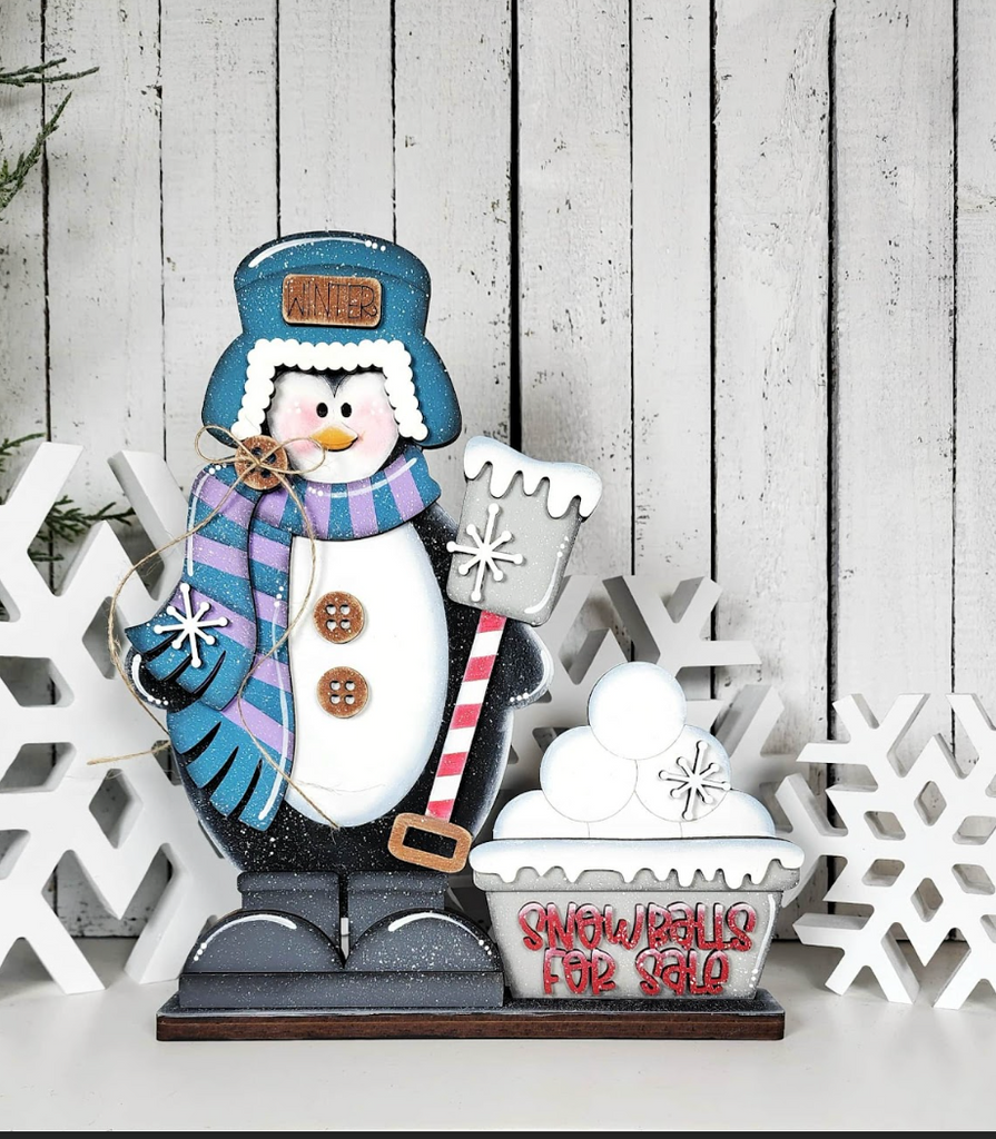 Penguin and Snowballs Shelfsitter Craft Kit