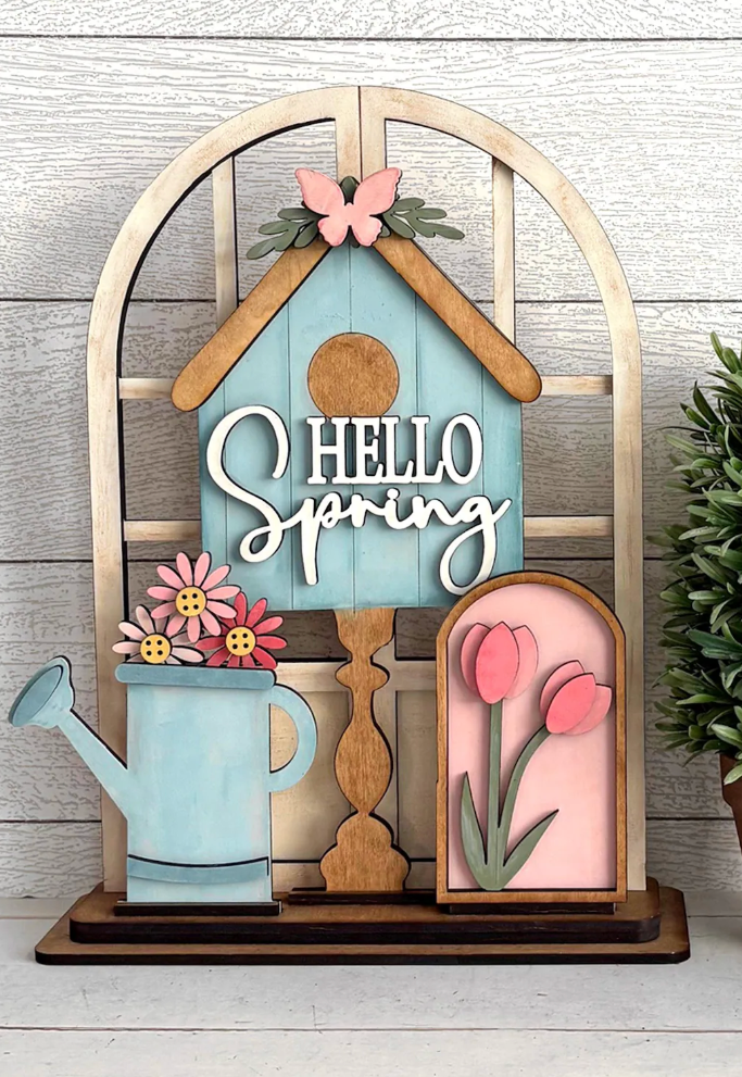 Spring Insert For Window Shelf Sitter  DIY Wood Insert Kit: Insert Only