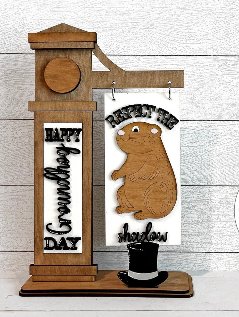 3D Groundhog day DIY Wood Insert Kit for the Arm Stand: Insert Only