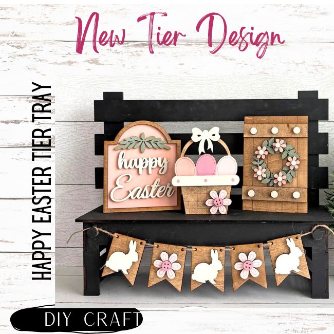 Happy Easter Tier Tray Craft Kit