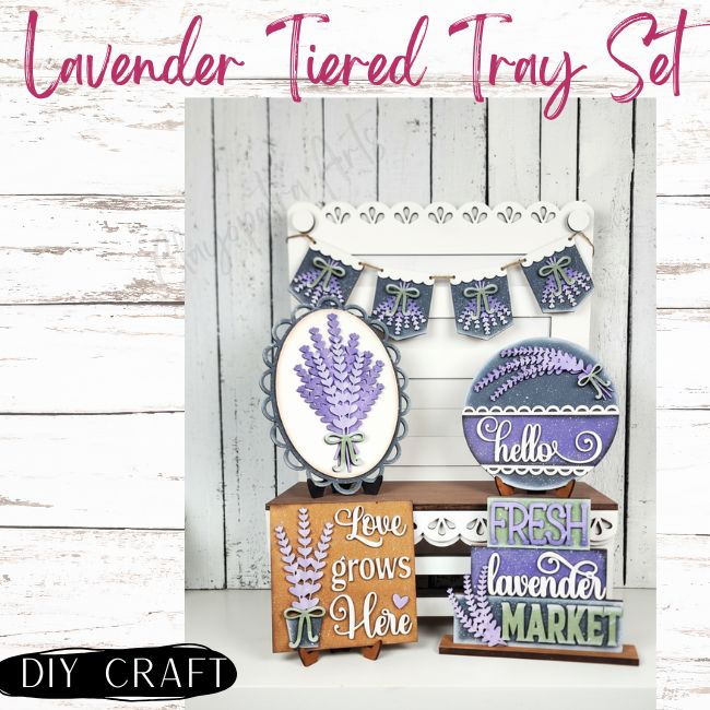 Lavender Tier Tray Craft Kit