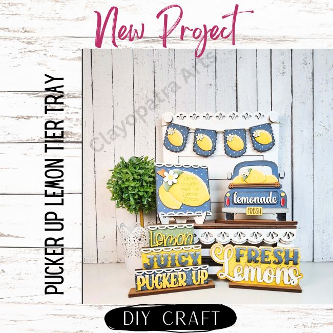 Pucker Up Lemon Tier Tray Craft Kit
