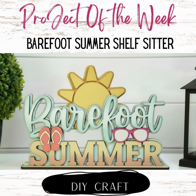 Barefoot Summer Shelf Sitter Craft Kit