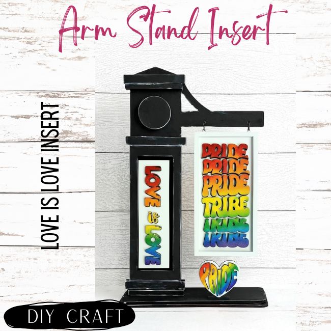 Pride Tribe DIY Wood Insert Kit for the Arm Stand: Insert Only