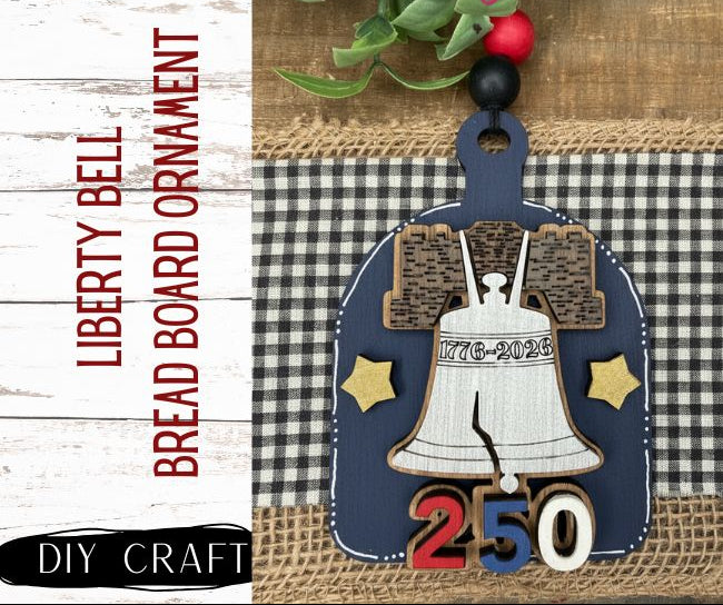 Liberty Bell Patriotic Summer Ornament