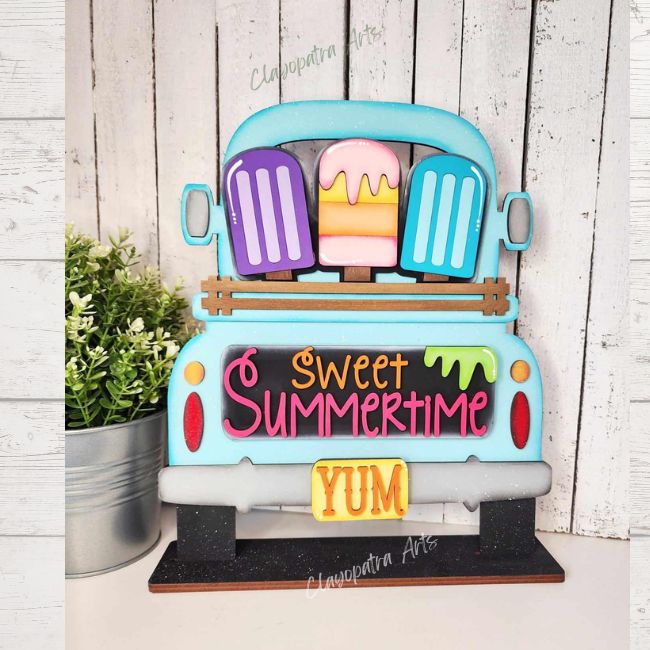 3D DIY Popsicle Insert for Double Sided Truck or Bread Board: Insert Only