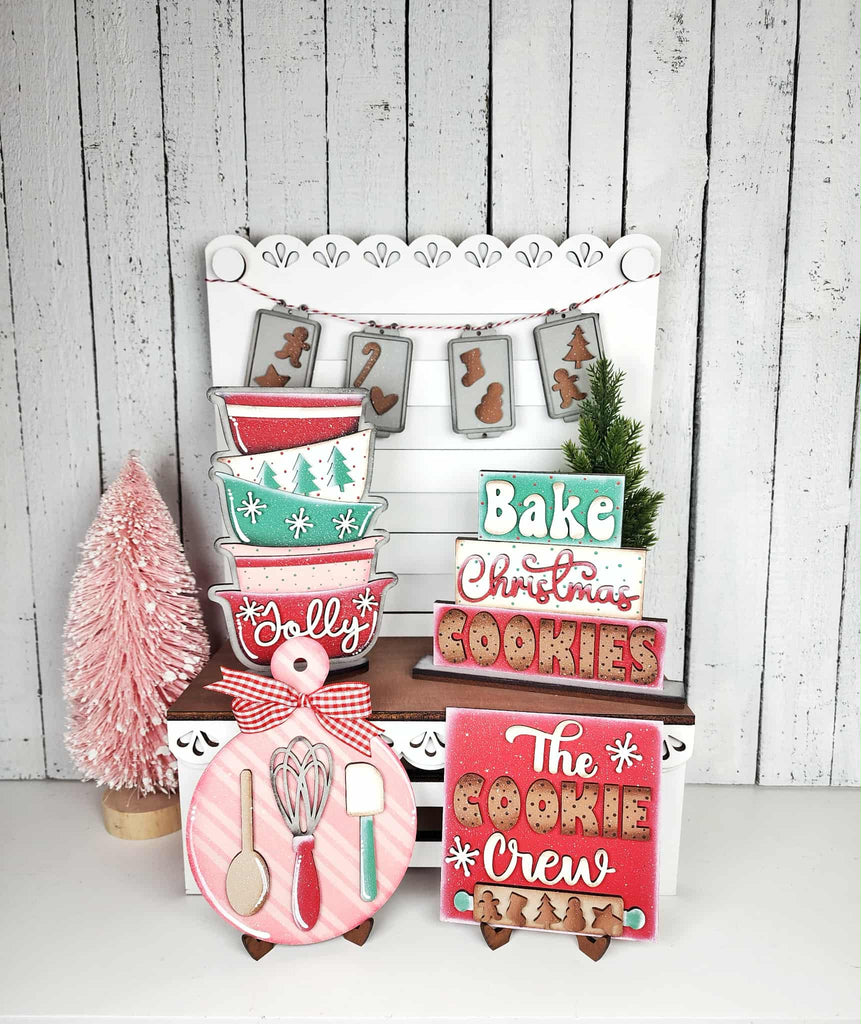 Cookie Crew Wood Tiered Tray Kit Shelf Sitter Set:Tier Tray Only