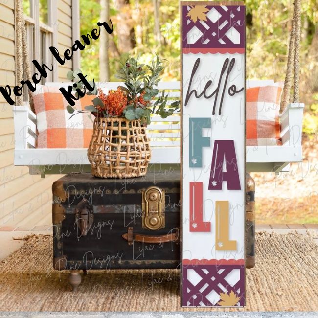 Fall Leaner Hello Fall DIY Porch Leaner Kit ***3D Kit only*** – Clayopatra Arts