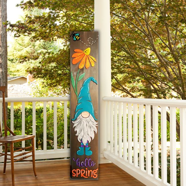 DIY Hello Spring Gnome   Porch Leaner Kit ***3D Kit only***