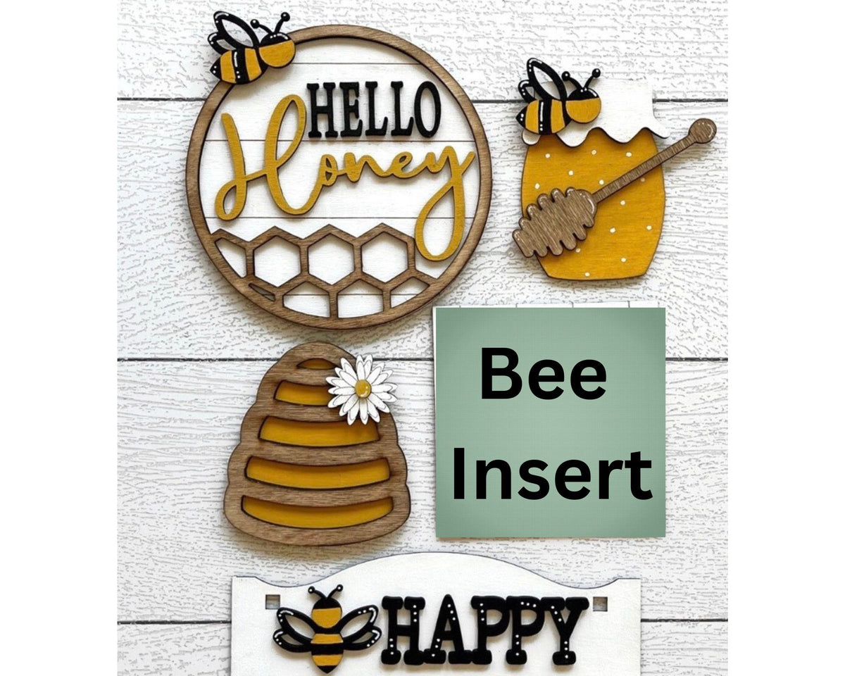Bee Happy DIY Wood Insert Kit: Shelf Sitter Insert Only for wagon and ...