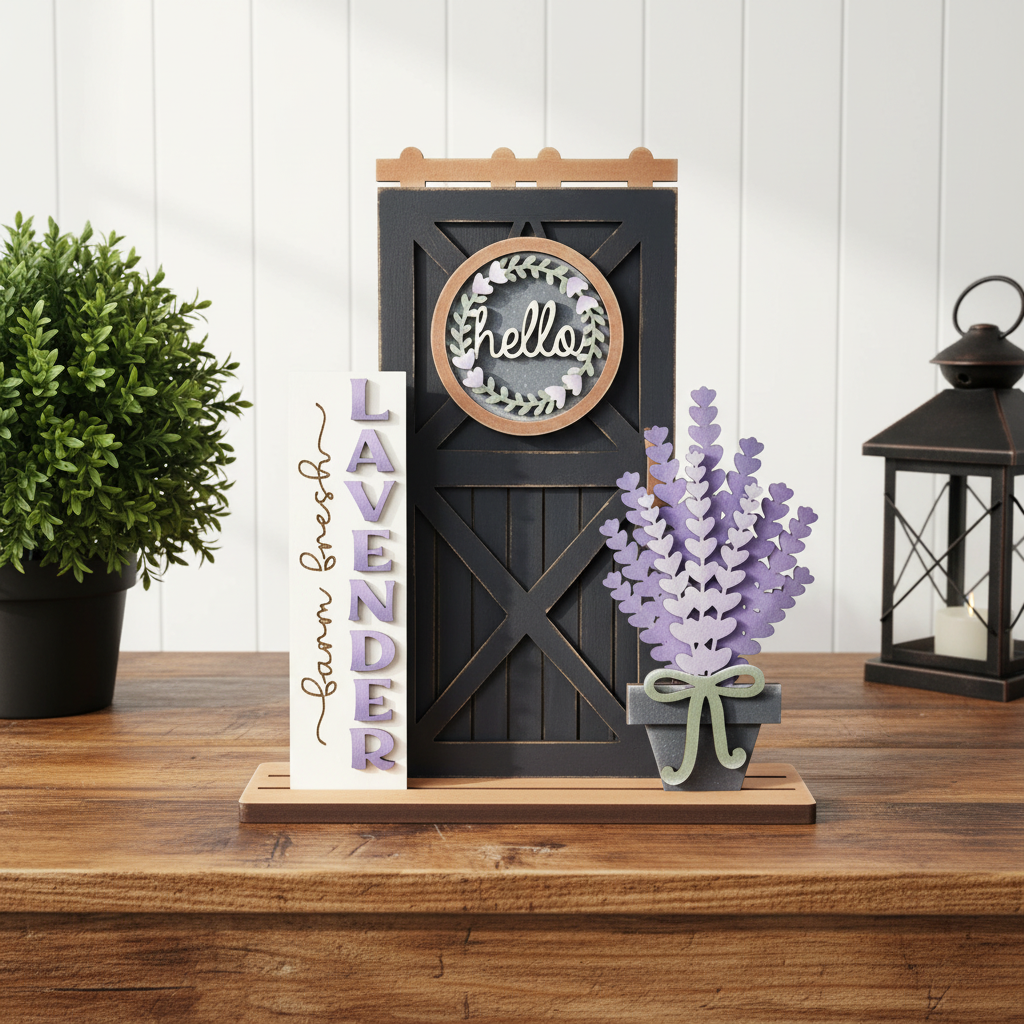 Lavender Barn Door Fresh Gingerbread Layout