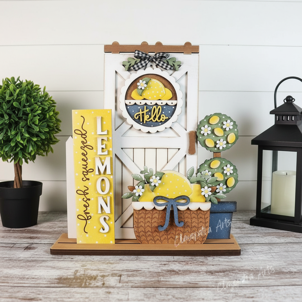 Lemon Barn Door Gingerbread Layout