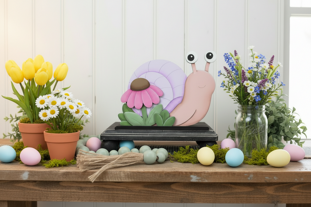 Spring Snail Shelf Sitter Sign  Craft Kit