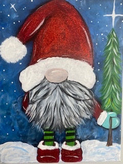 Santa Gnome Canvas Paint Kit – Clayopatra Arts Online
