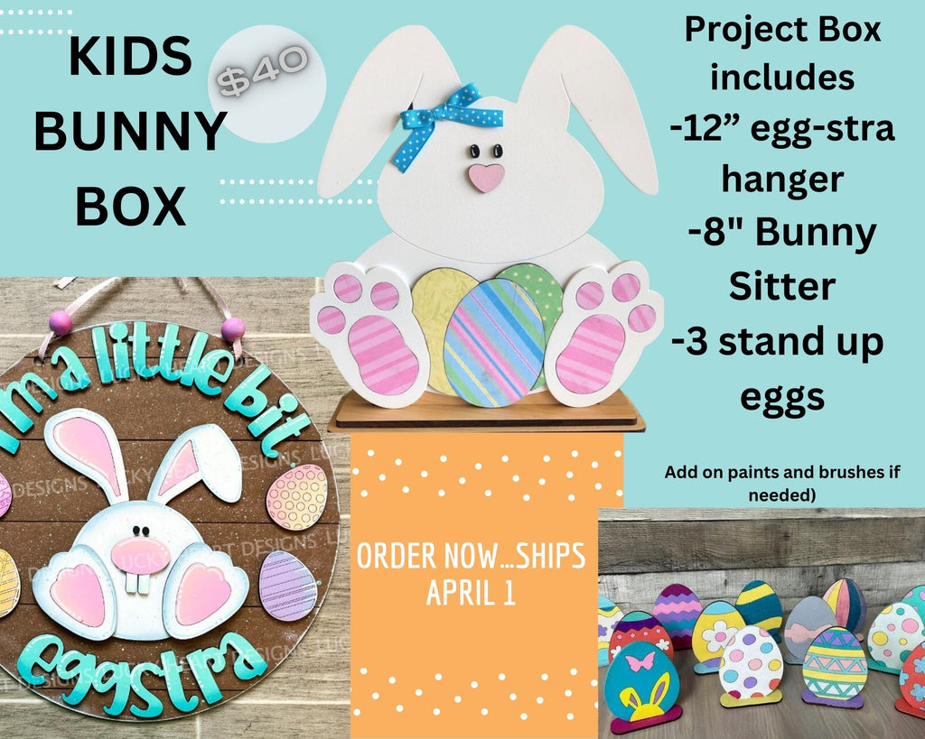 "Bunny Box" Kids Art Box:  3 DIY Projects your Kids will Love