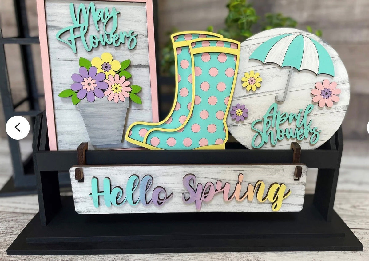 Hello Spring Shelf Sitter Insert Only – Clayopatra Arts
