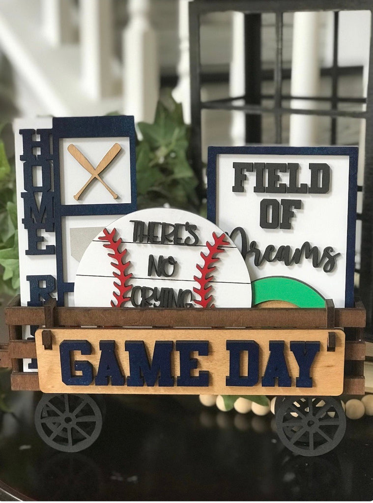 Baseball Game Day: Shelf Sitter Insert Only for wagon and bench
